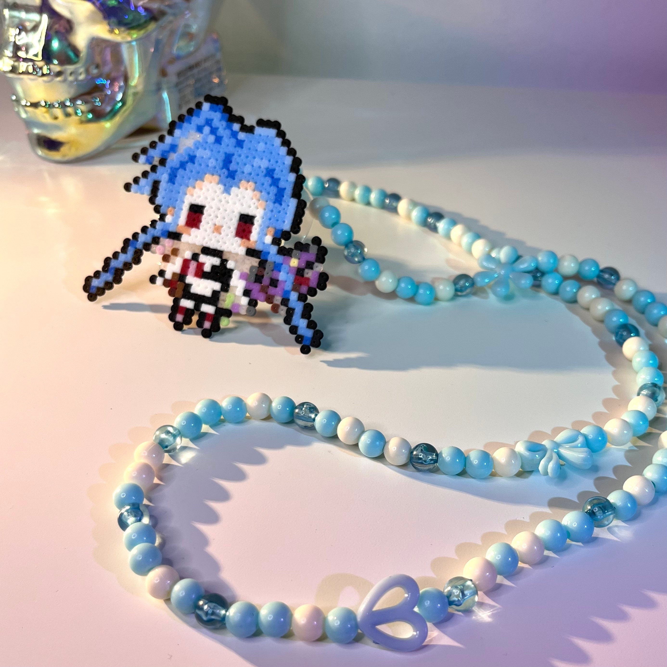 Jinx Rave LED Pacifier Perler Necklace