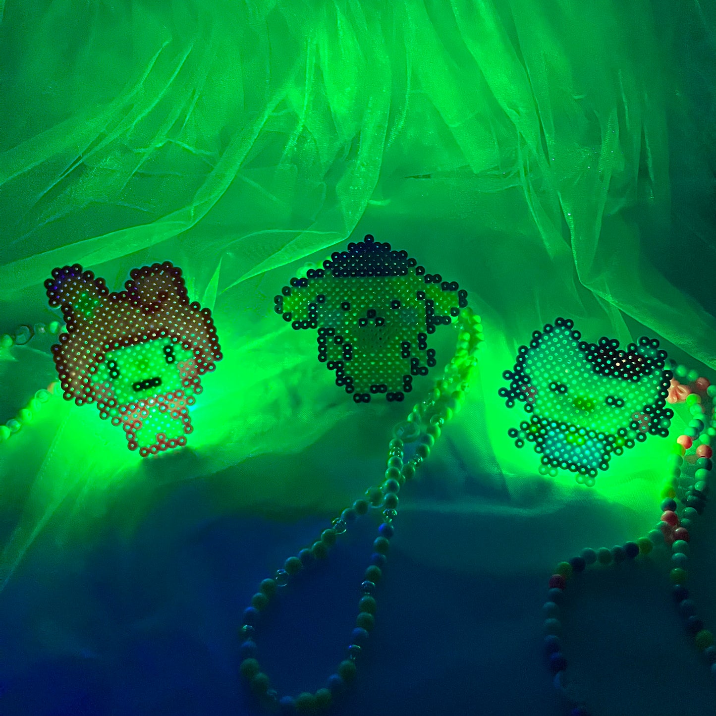 Kawaii Rave Led Pacifier Perler Necklace Ivylovesrave